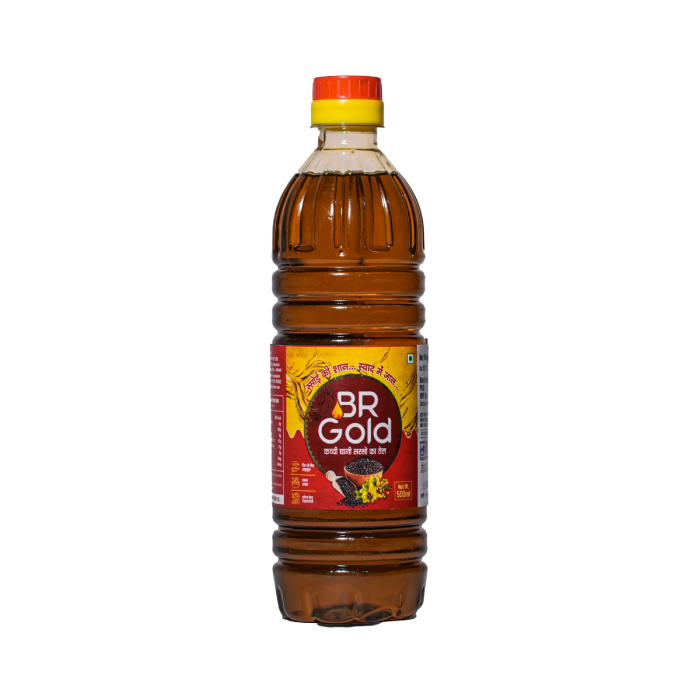 Kachi Ghani Mustard Oil Bottle 500 ML